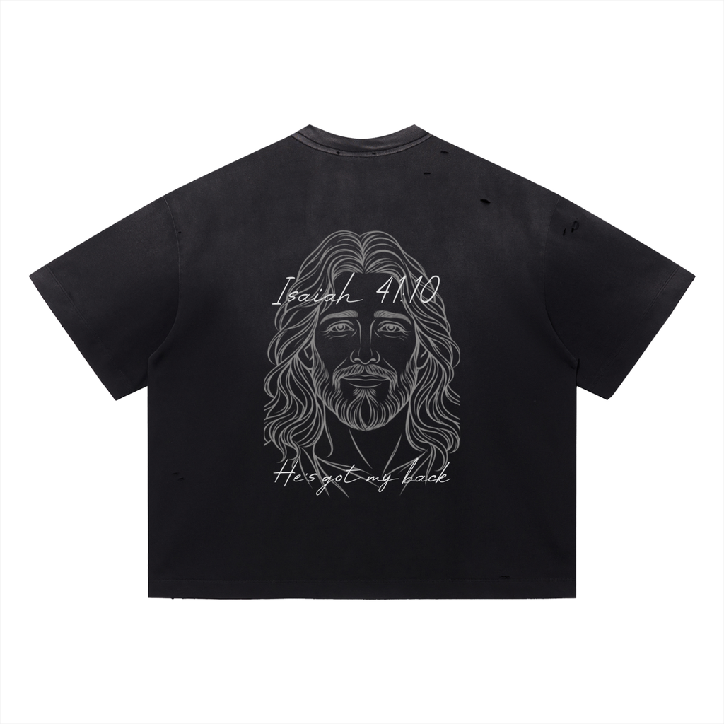 Isaiah 41:10 Distressed Boxy Tee