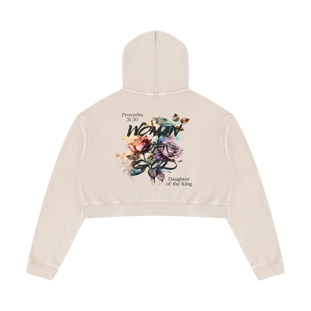 Woman of God Crop Hoodie