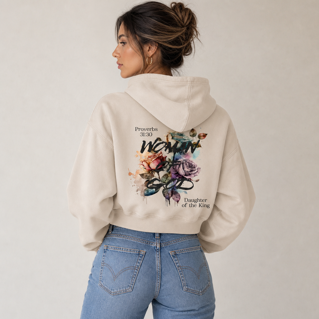Woman of God Crop Hoodie