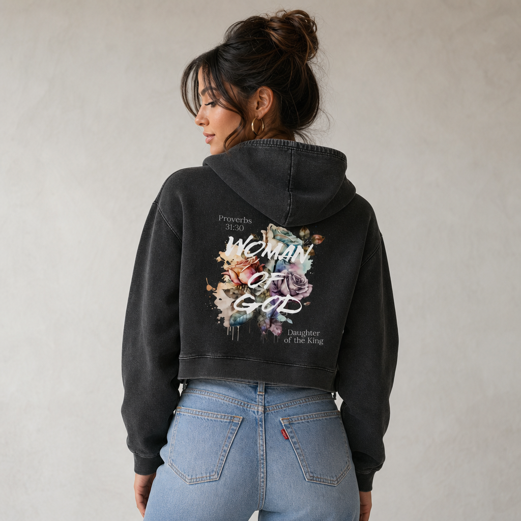 Woman of God Crop Hoodie