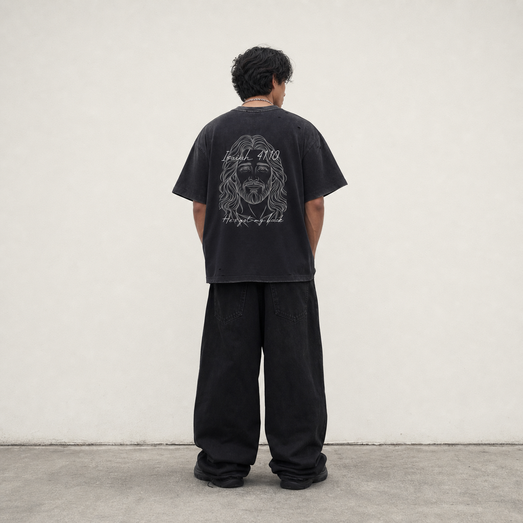 Isaiah 41:10 Distressed Boxy Tee