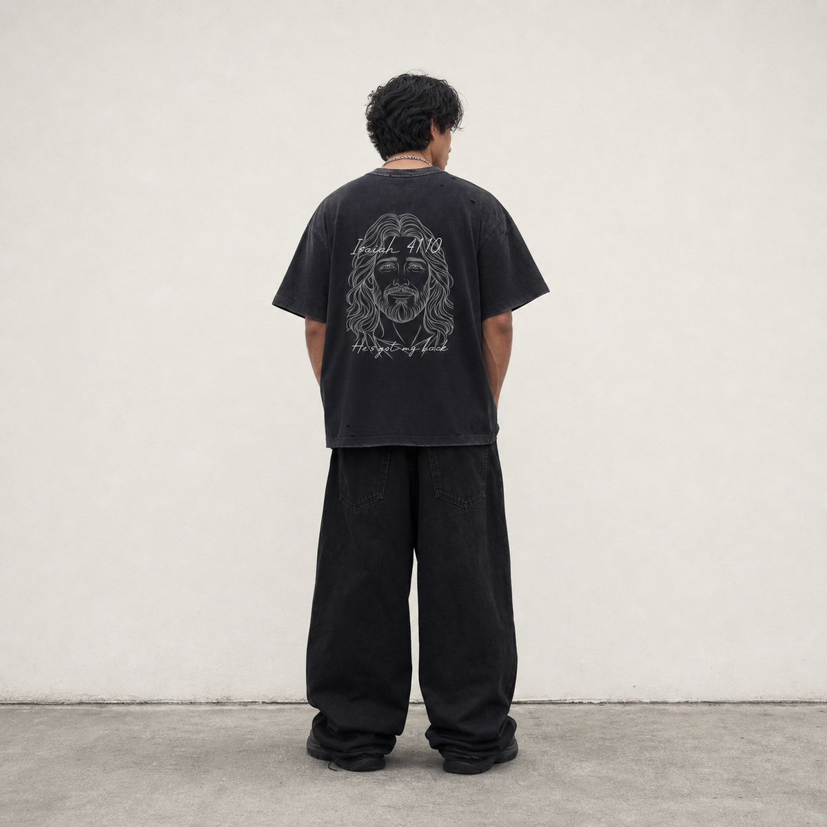 Isaiah 41:10 Distressed Boxy Tee