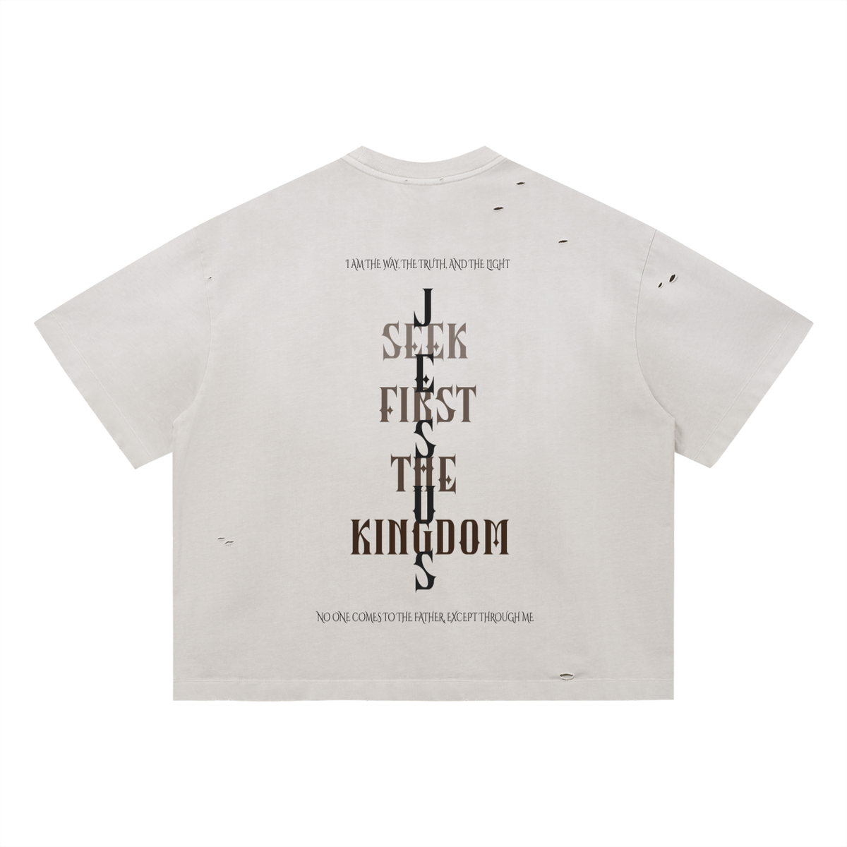 Seek the Kingdom Boxy Distressed
