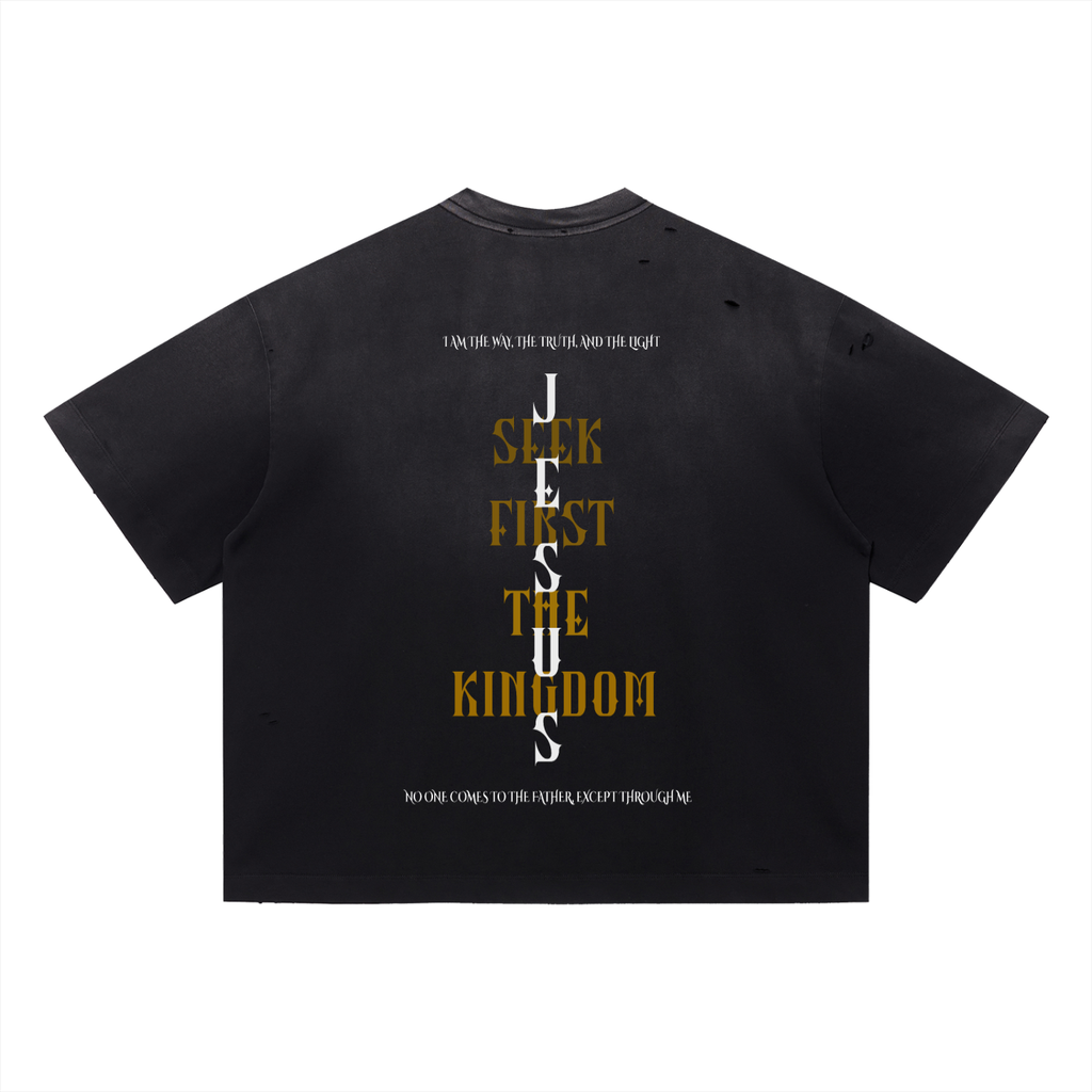 Seek the Kingdom Boxy Distressed