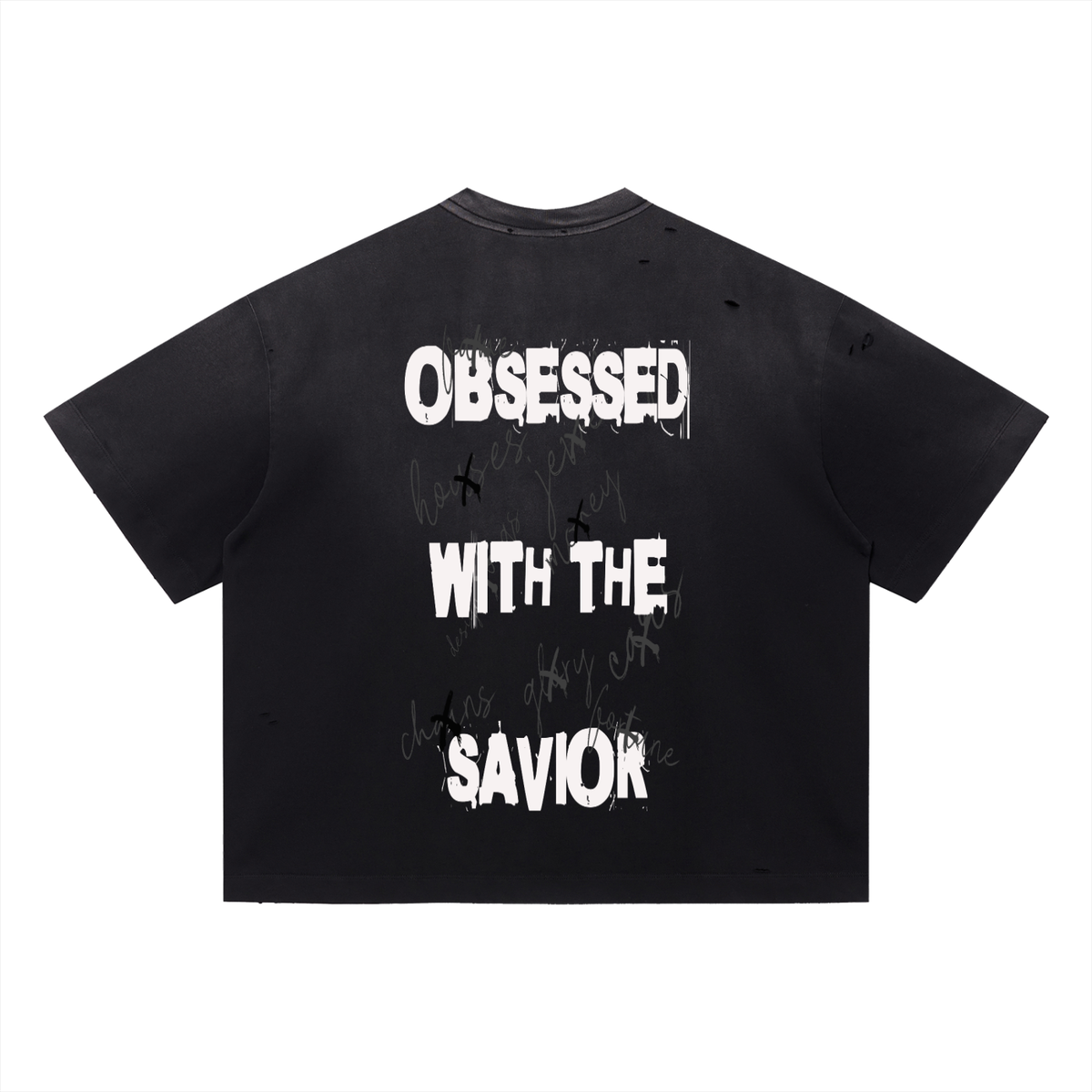 Obsessed with the Savior Boxy Distressed